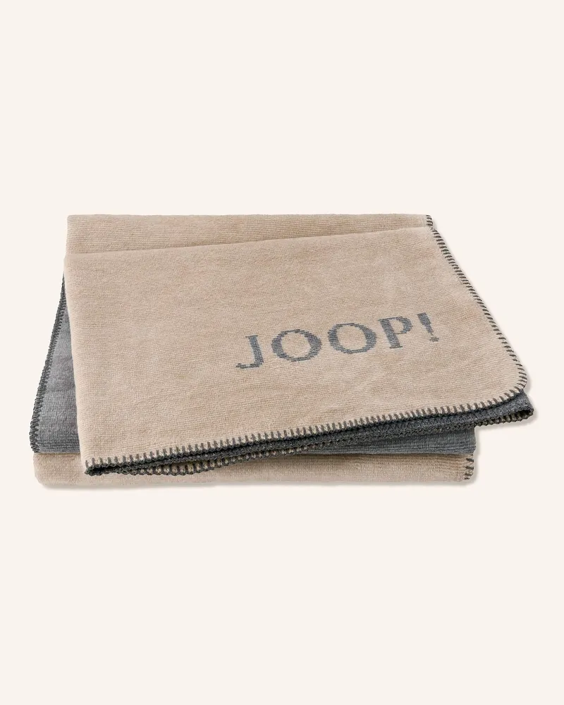JOOP! Plaid Joop! Melange grau Beige