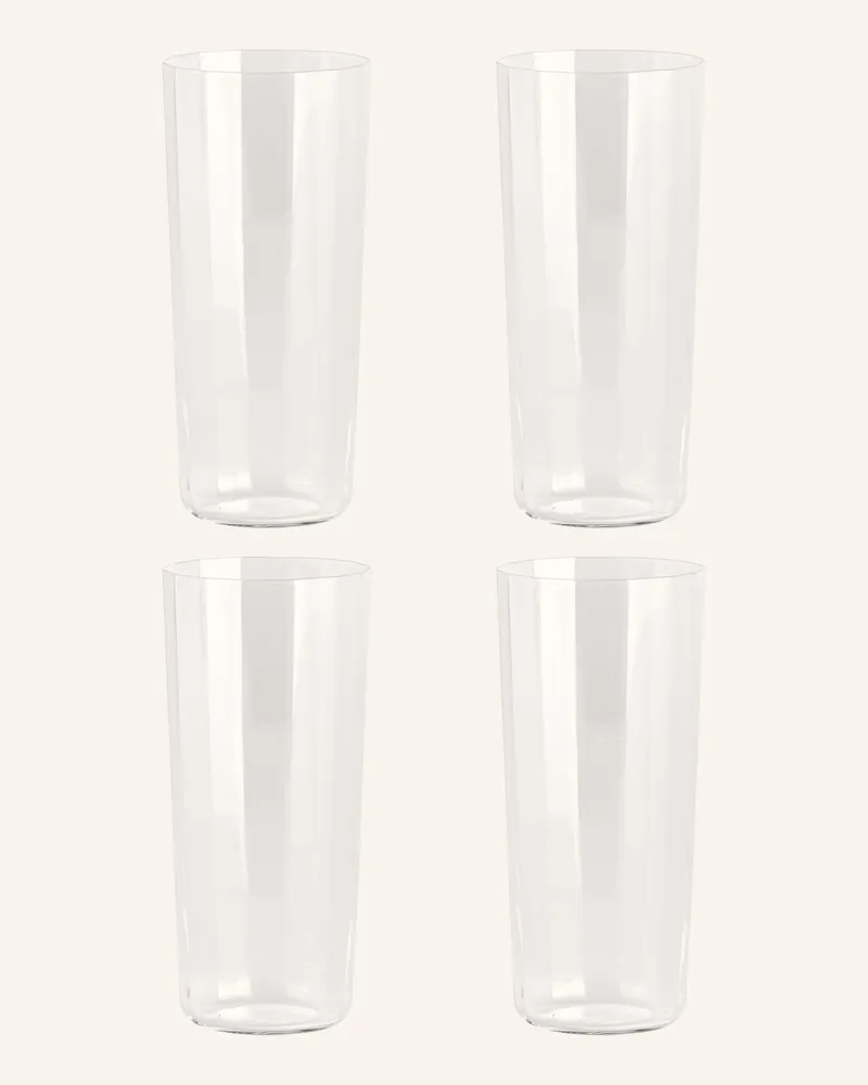 Hay 4er-Set Trinkgläser Angle transparent Weiss