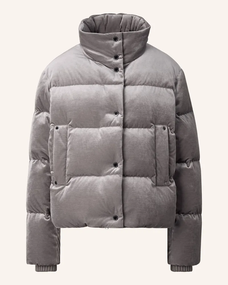 Bogner Samt-Daunenjacke Oliva grau Grau