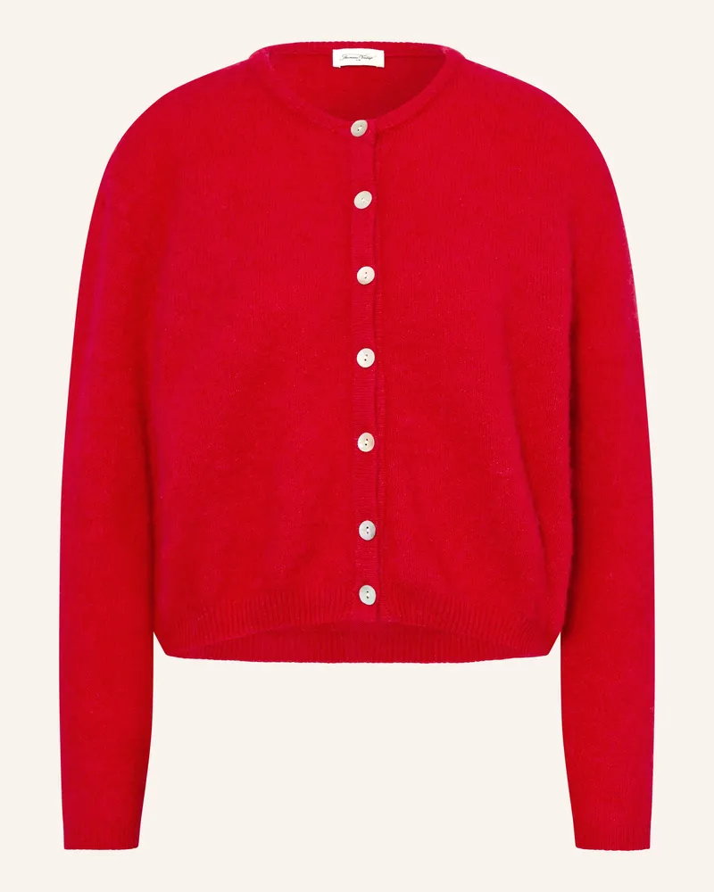 American Vintage Strickjacke mit Alpaka Rot