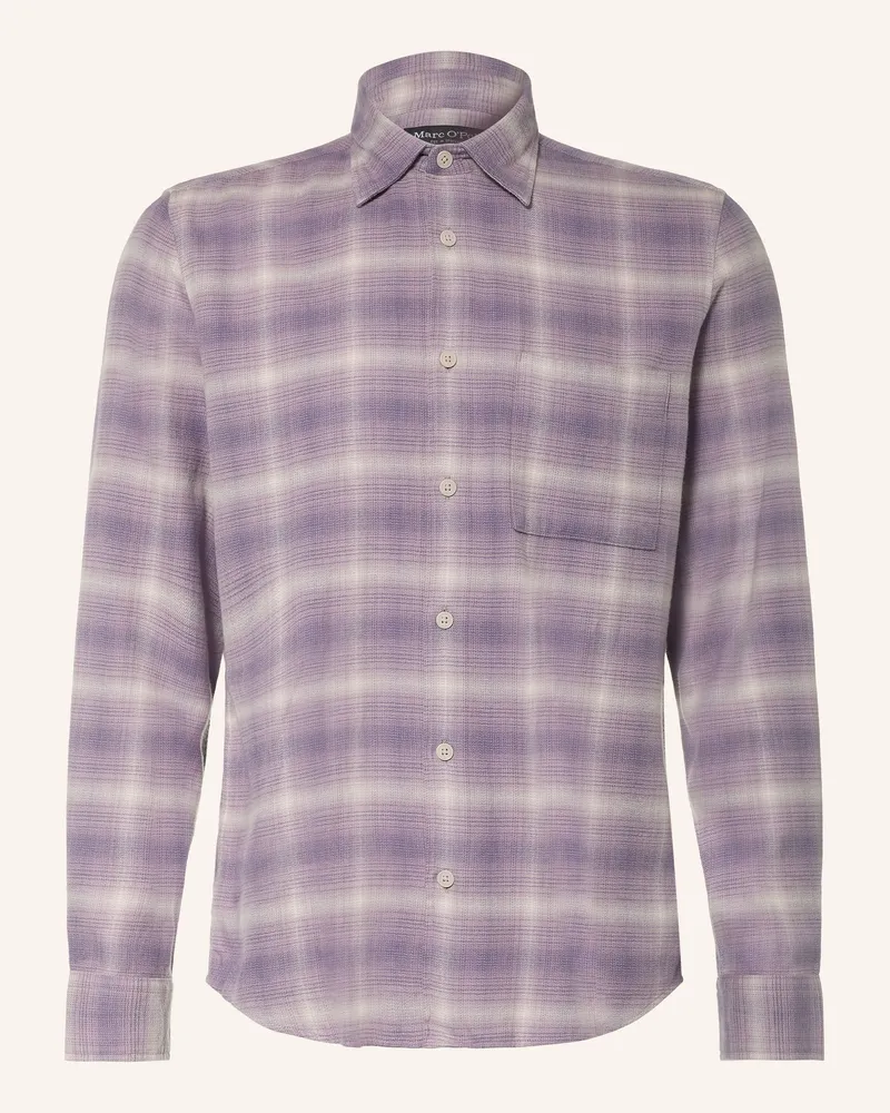 Marc O'Polo Flanellhemd Regular Fit lila Lila