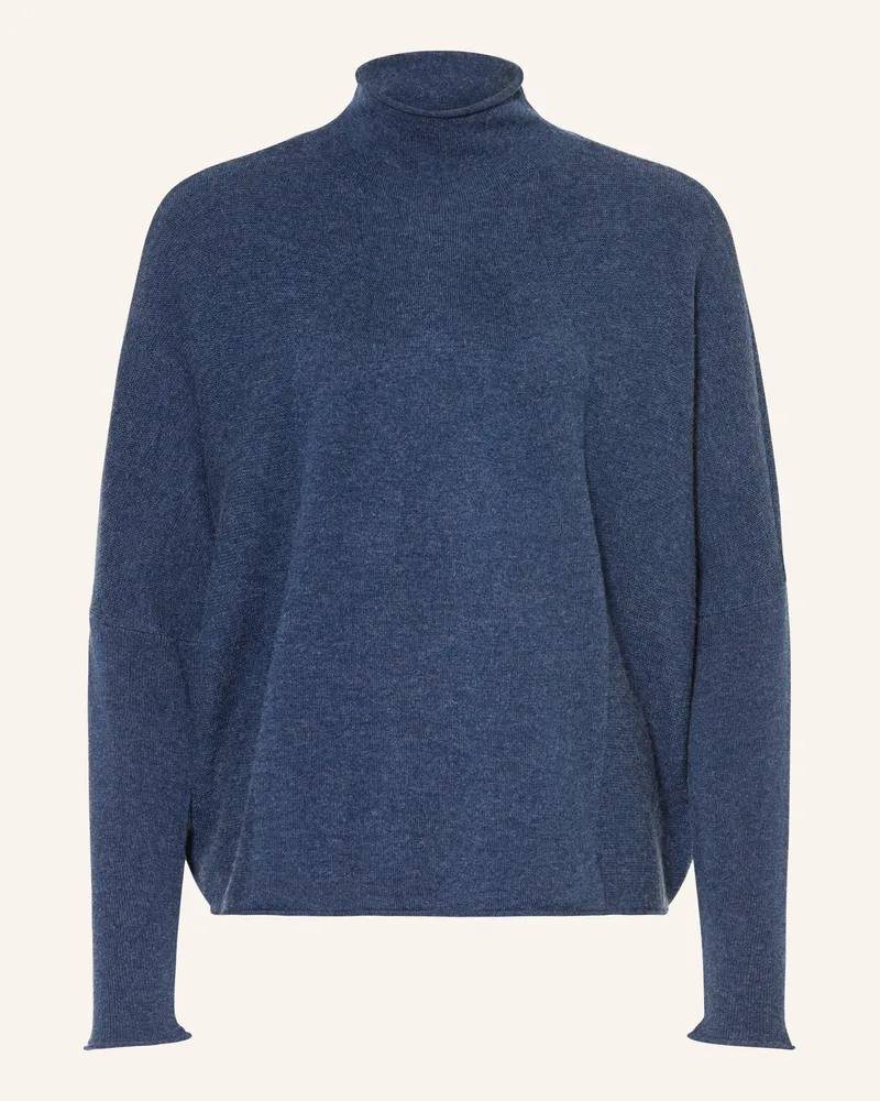 Repeat Pullover mit Cashmere Dunkelblau