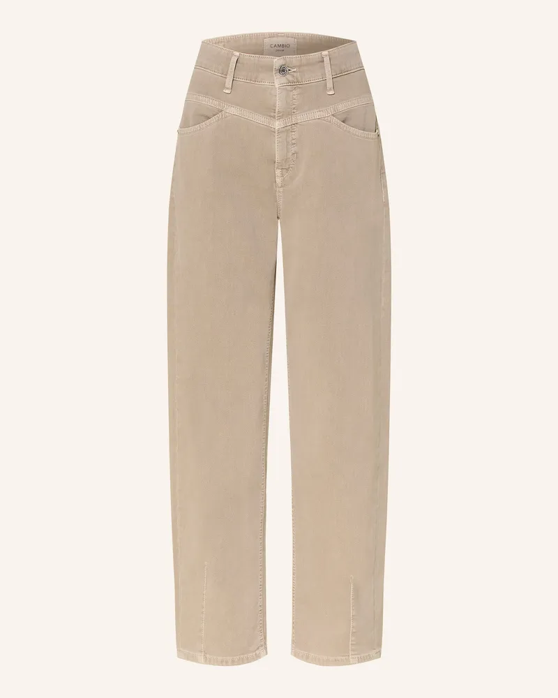 Cambio Cropped Jeans Elin braun Beige