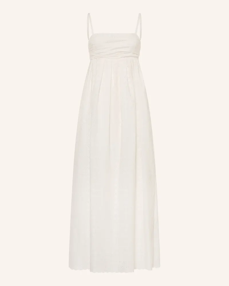 Faithfull The Brand Kleid Candela Aus Lochspitze weiss Weiss