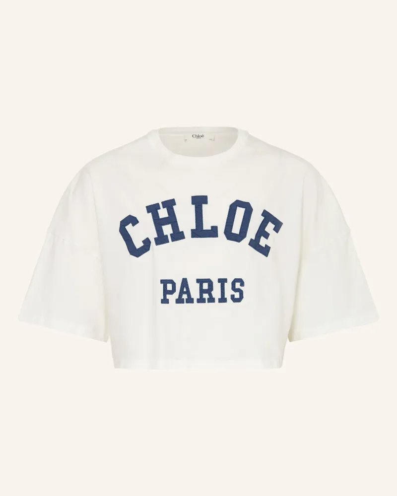 Chloé Cropped-Shirt weiss Weiss