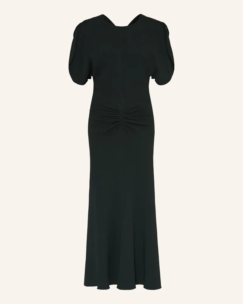Victoria Beckham Kleid braun Dunkelgrün