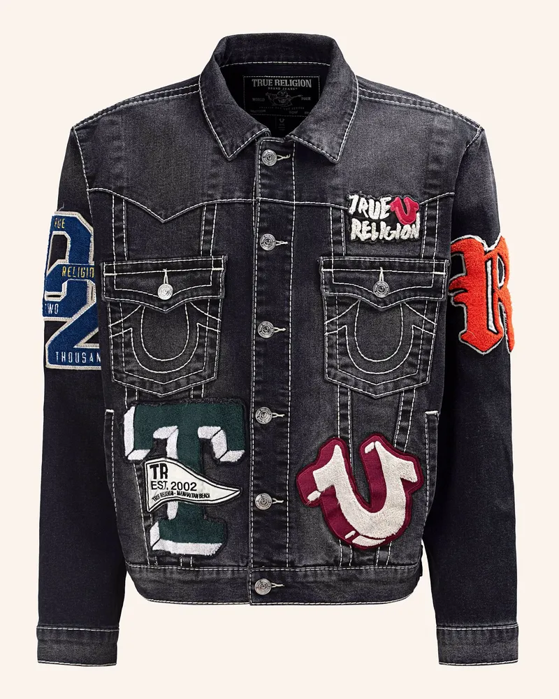 True Religion Jeansjacke Jimmy schwarz Schwarz