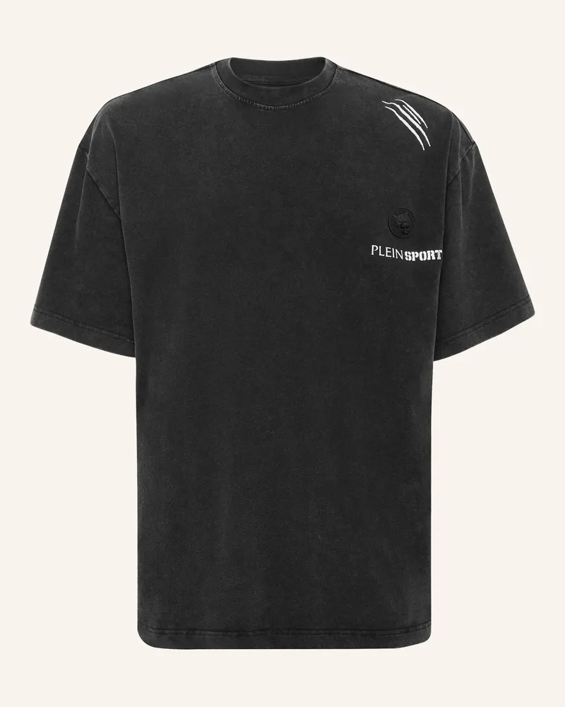 Philipp Plein T-Shirt Rundhalsausschnitt schwarz Schwarz