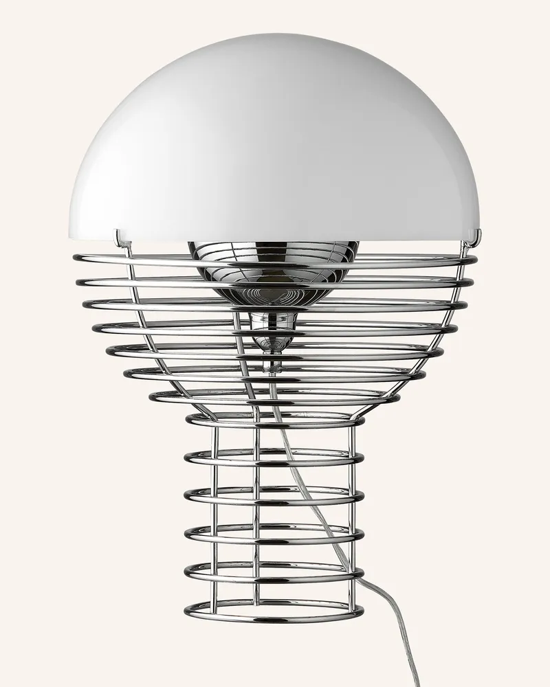 Verpan Tischleuchte Wire weiss Silber