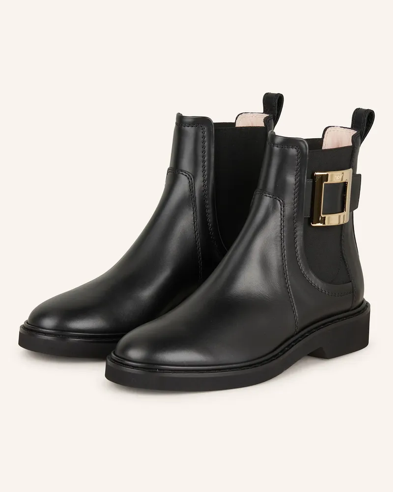 Roger Vivier Chelsea-Boots VIV RANGERS Schwarz