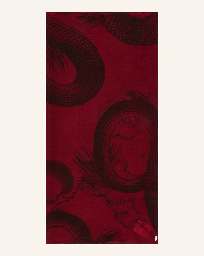 Friendly Hunting Cashmere-Tuch FELTED GARDEN OF EDEN Dunkelrot