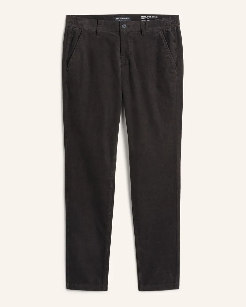Marc O'Polo Cordhose Model Stig Jogger grau Dunkelgrau