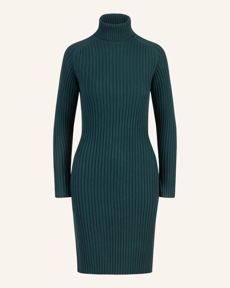 Apart Rippenstrickkleid Dunkelgrün