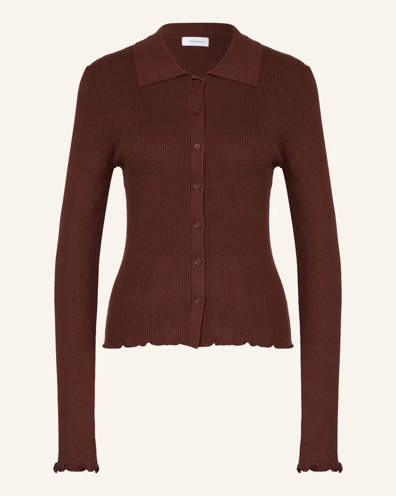 Darling Harbour Strickjacke braun Marone