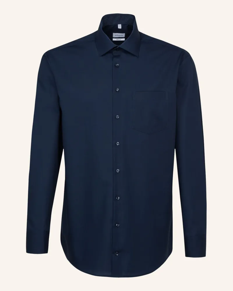 Seidensticker Business Hemd Regular Fit blau Dunkelblau