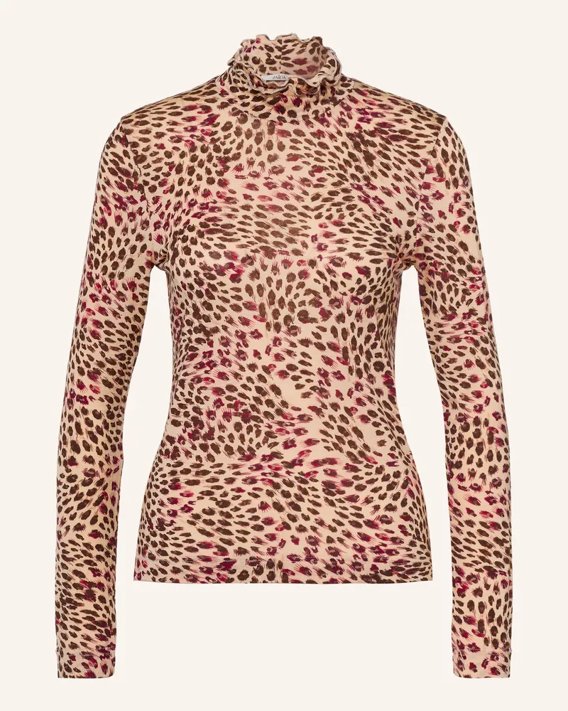 ZAíDA Longsleeve braun Beige
