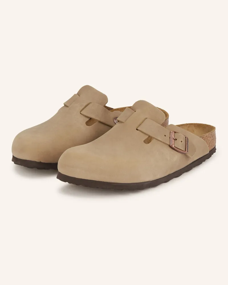 Birkenstock Pantoletten Boston beige Khaki
