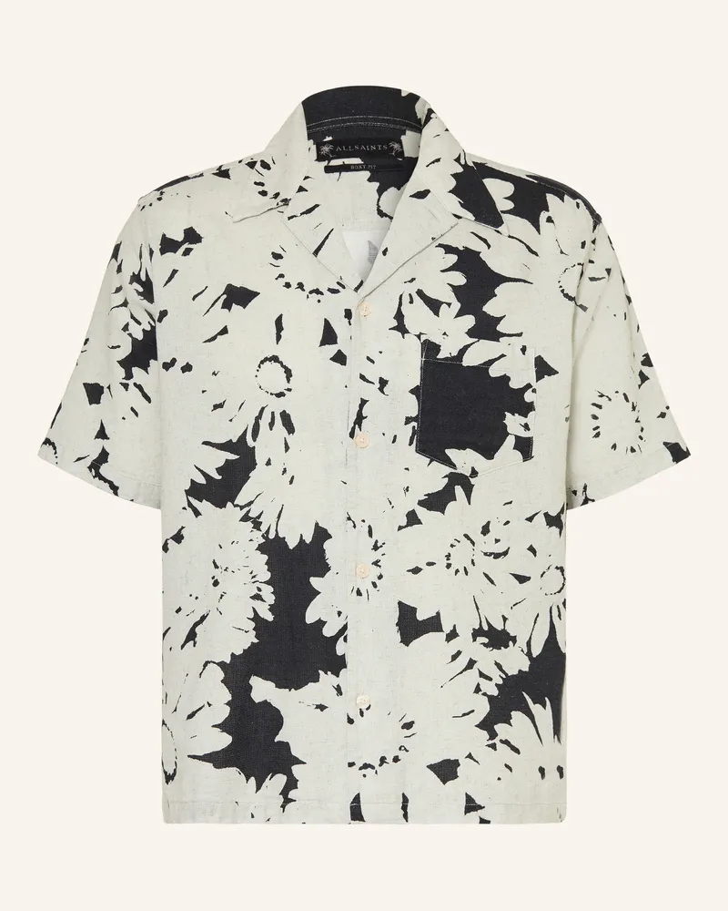 AllSaints Resorthemd GIRONA Comfort Fit Hellgrau