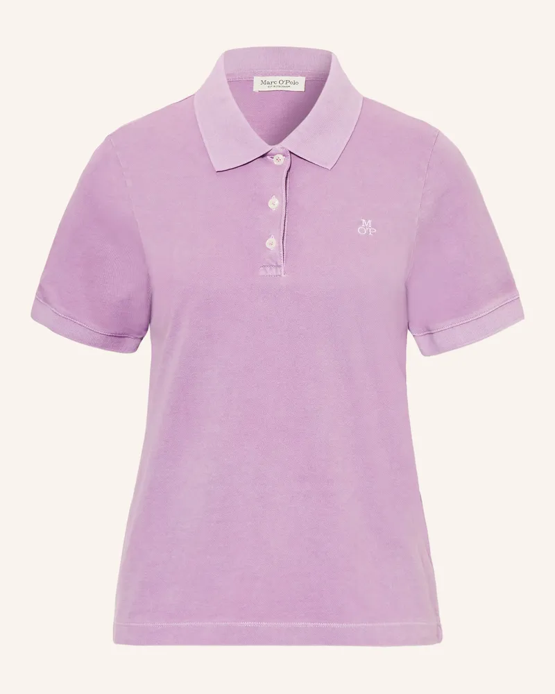 Marc O'Polo Strick-Poloshirt lila Helllila