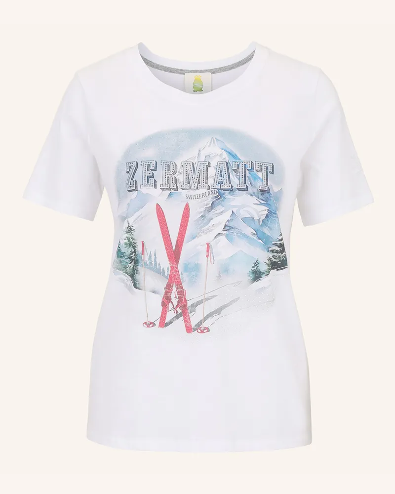 Princess goes Hollywood T-Shirt mit Schmucksteinen Weiss