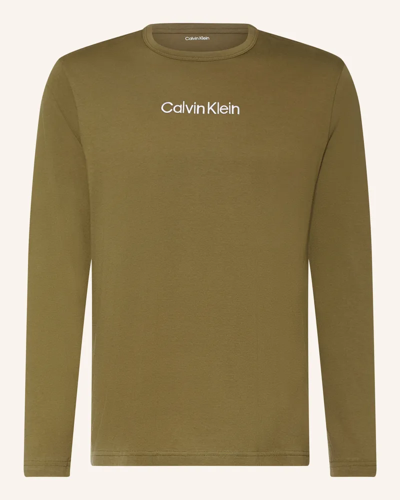 Calvin Klein Schlafshirt gruen Oliv