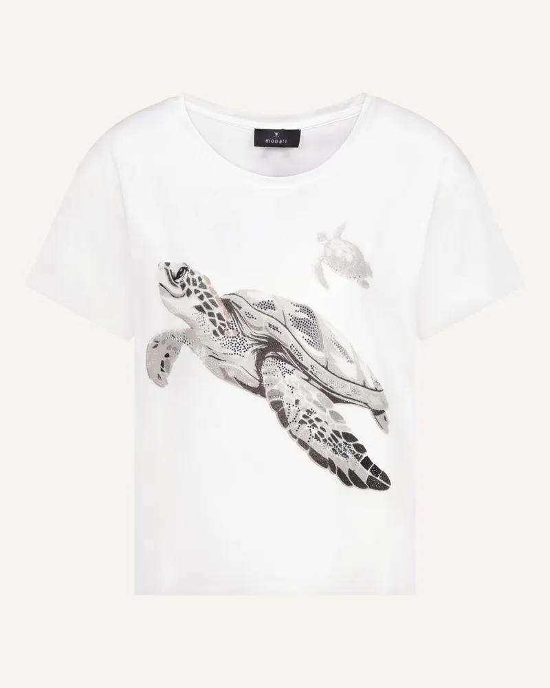 monari T-Shirt Mit Schmucksteinen weiss Weiss