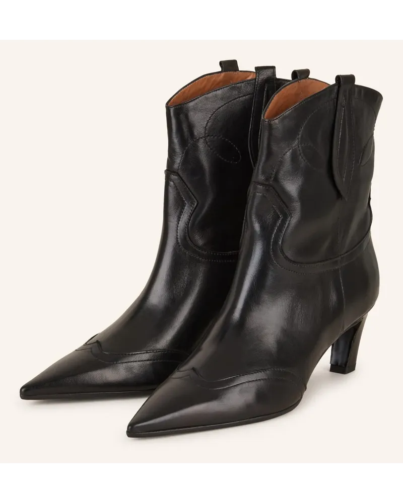 Thea Mika Cowboy Boots - SCHWARZ Schwarz