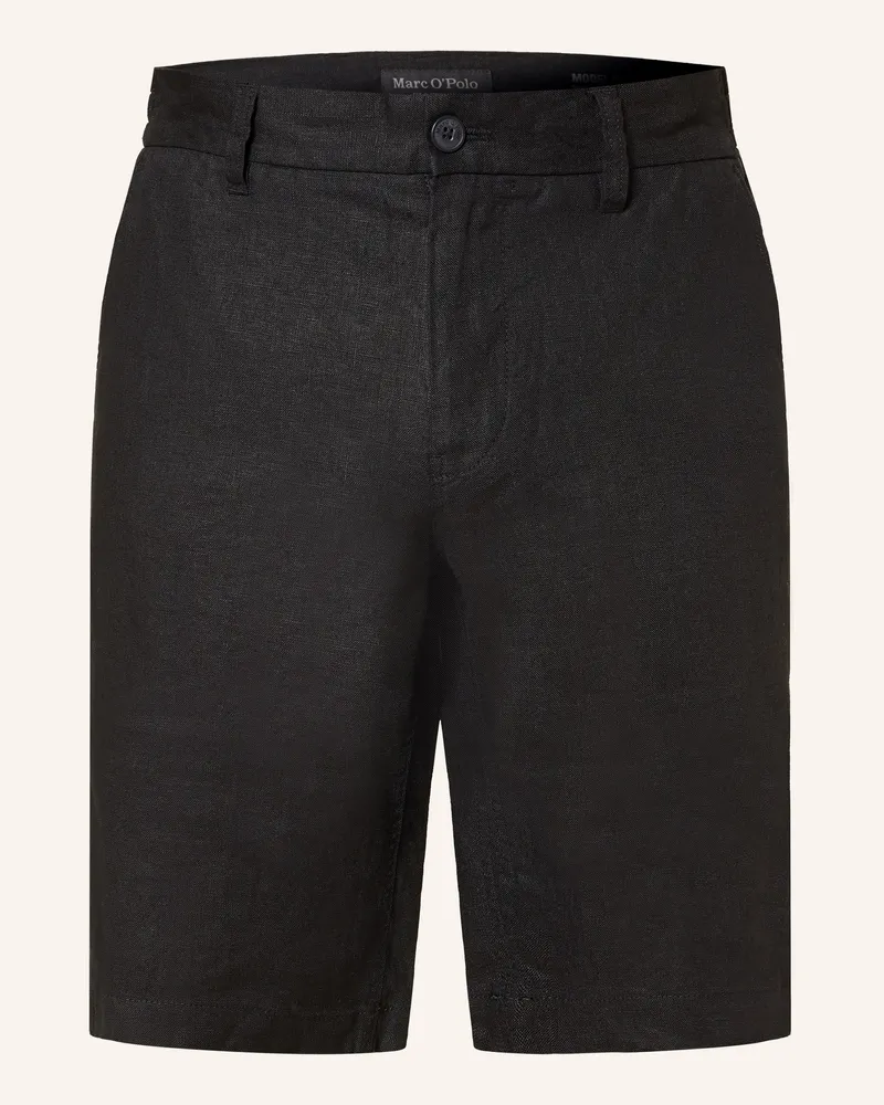 Marc O'Polo Leinenshorts Reso Jogger Regular Fit schwarz Schwarz