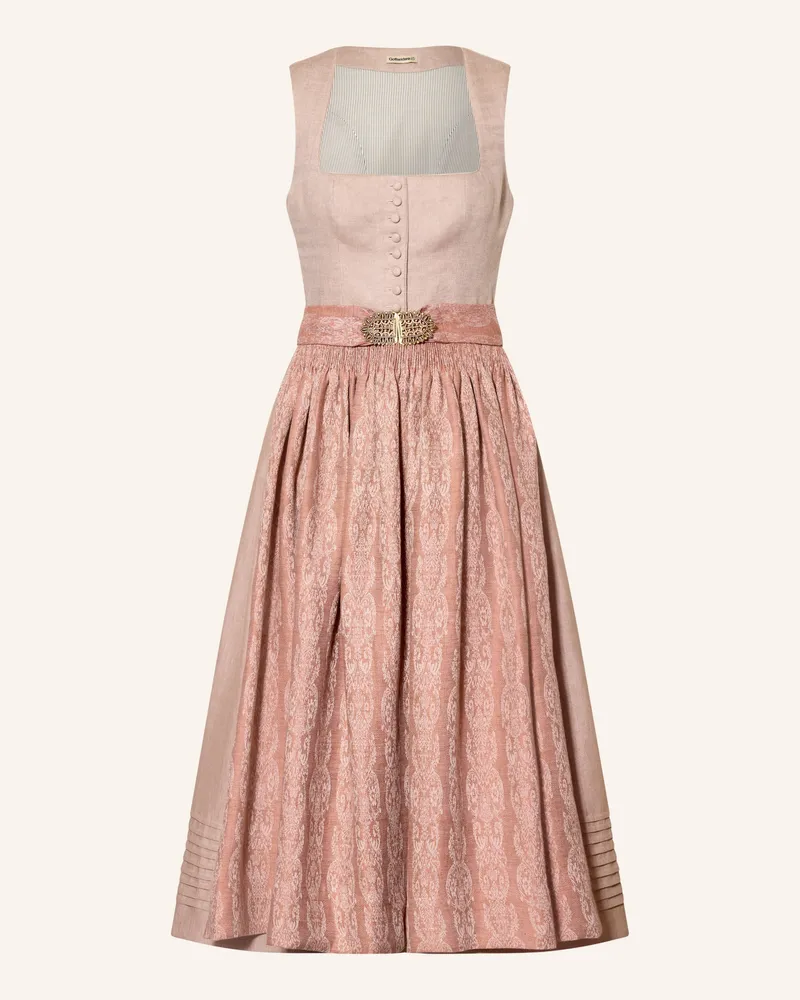 Gottseidank Leinen-Dirndl Monika rosa Hellrot