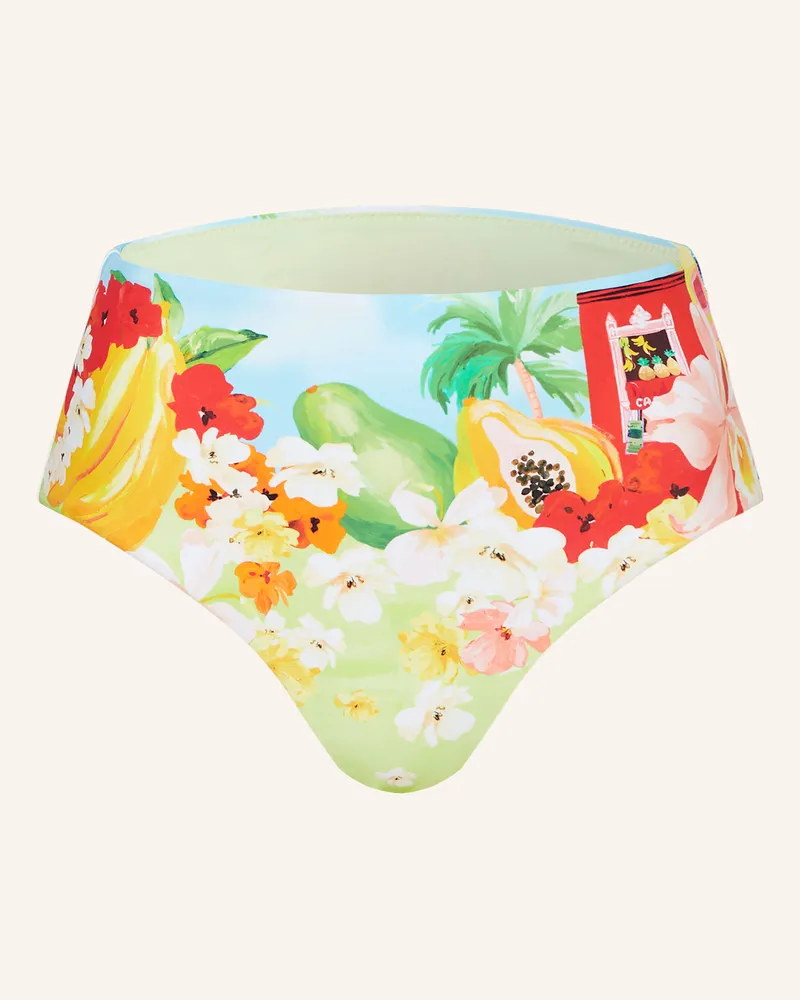 Seafolly Australia High-Waist-Bikini-Hose Cuba blau Hellgrün