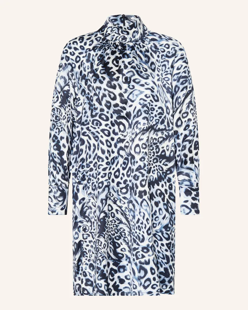 SEM PER LEI Satinkleid blau Dunkelblau