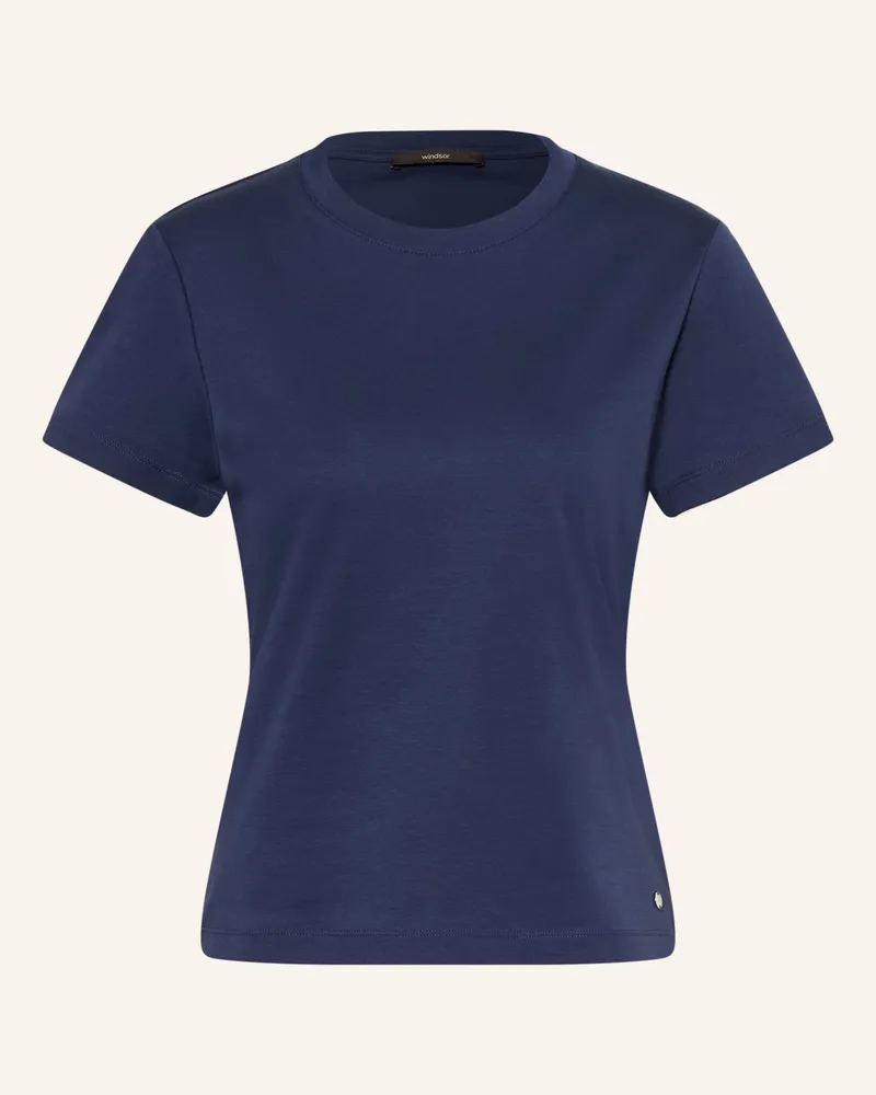 windsor. T-Shirt blau Dunkelblau