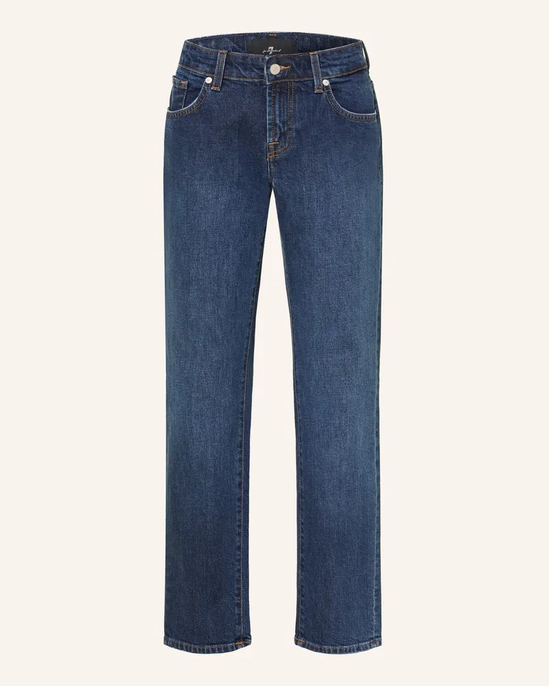 7 for all mankind Straight Jeans Low Cigarette blau 3nh