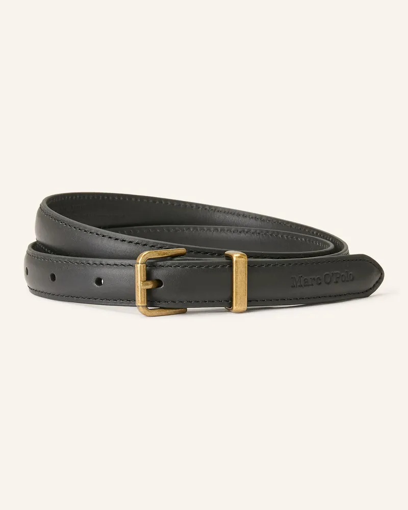 Marc O'Polo Ledergürtel Schwarz