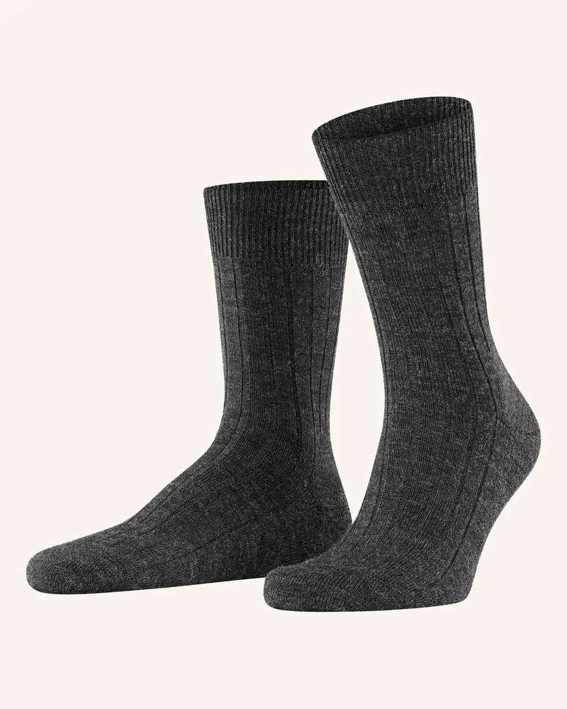 Falke Strümpfe Teppich Im Schuh Aus Merinowolle grau 3080