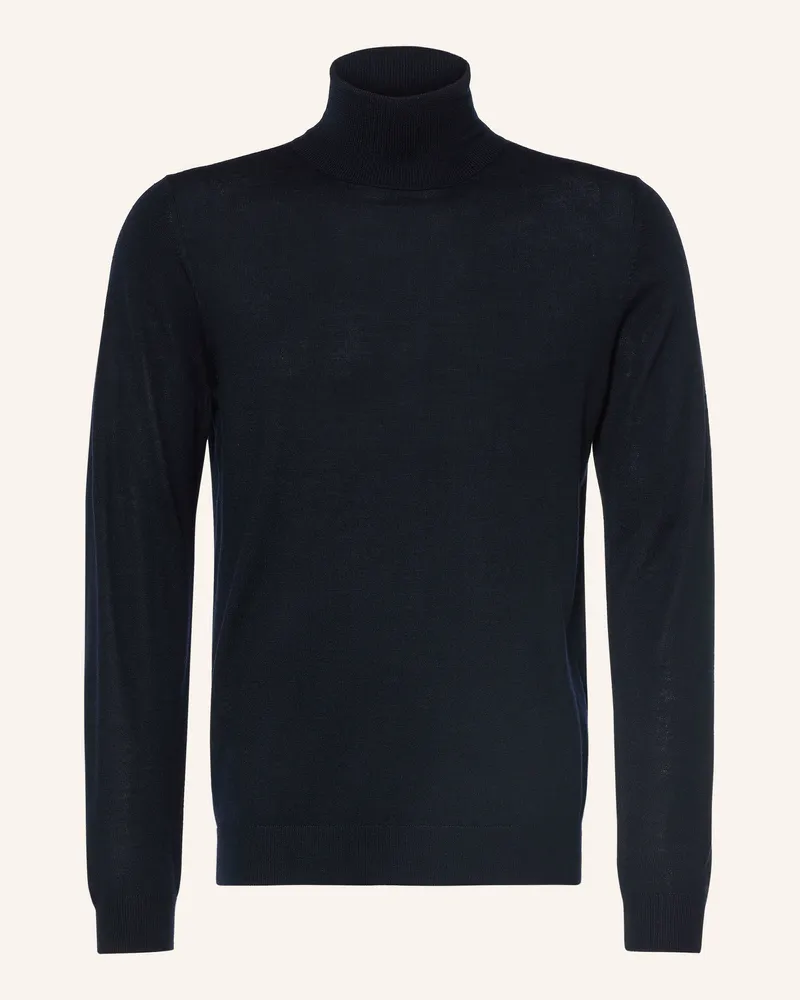 paul Rollkragenpullover Aus Merinowolle blau Dunkelblau