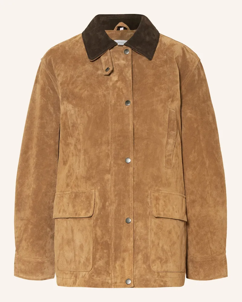 Darling Harbour Lederjacke braun Cognac
