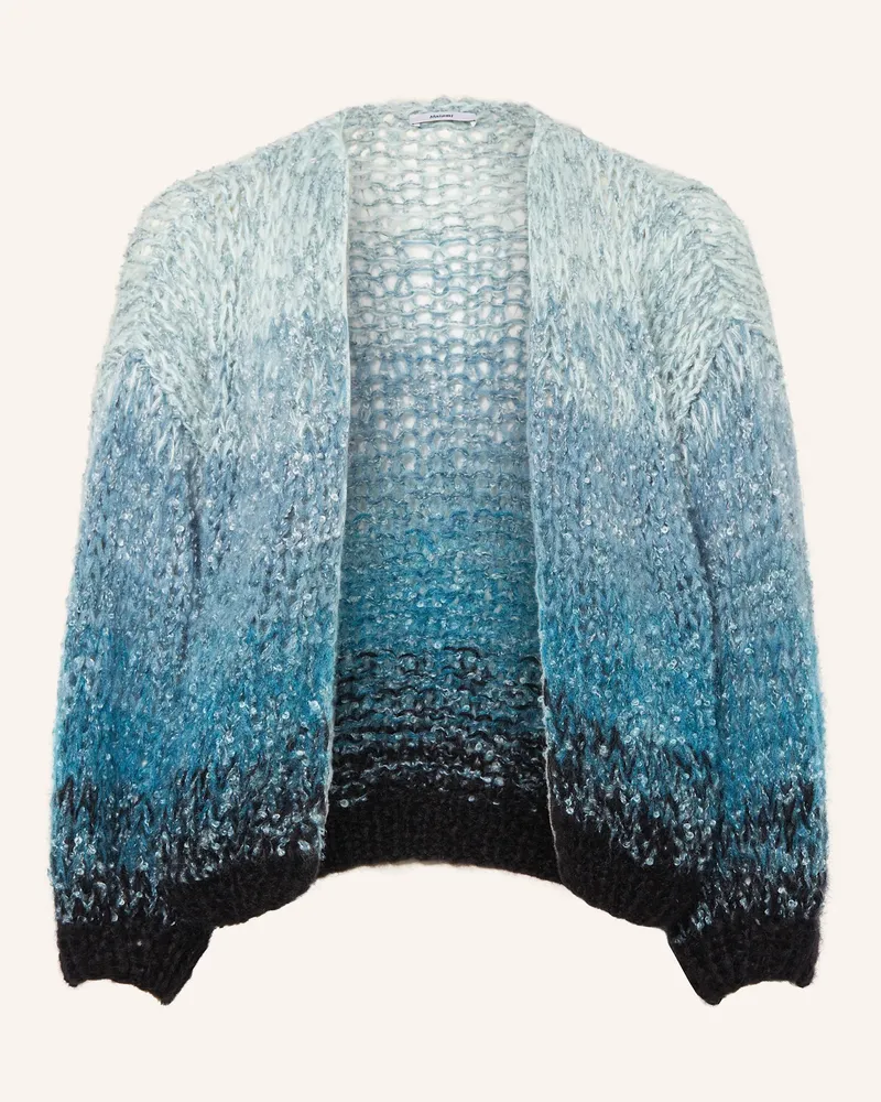 MAIAMI Strickhülle Mit Mohair blau Petrol