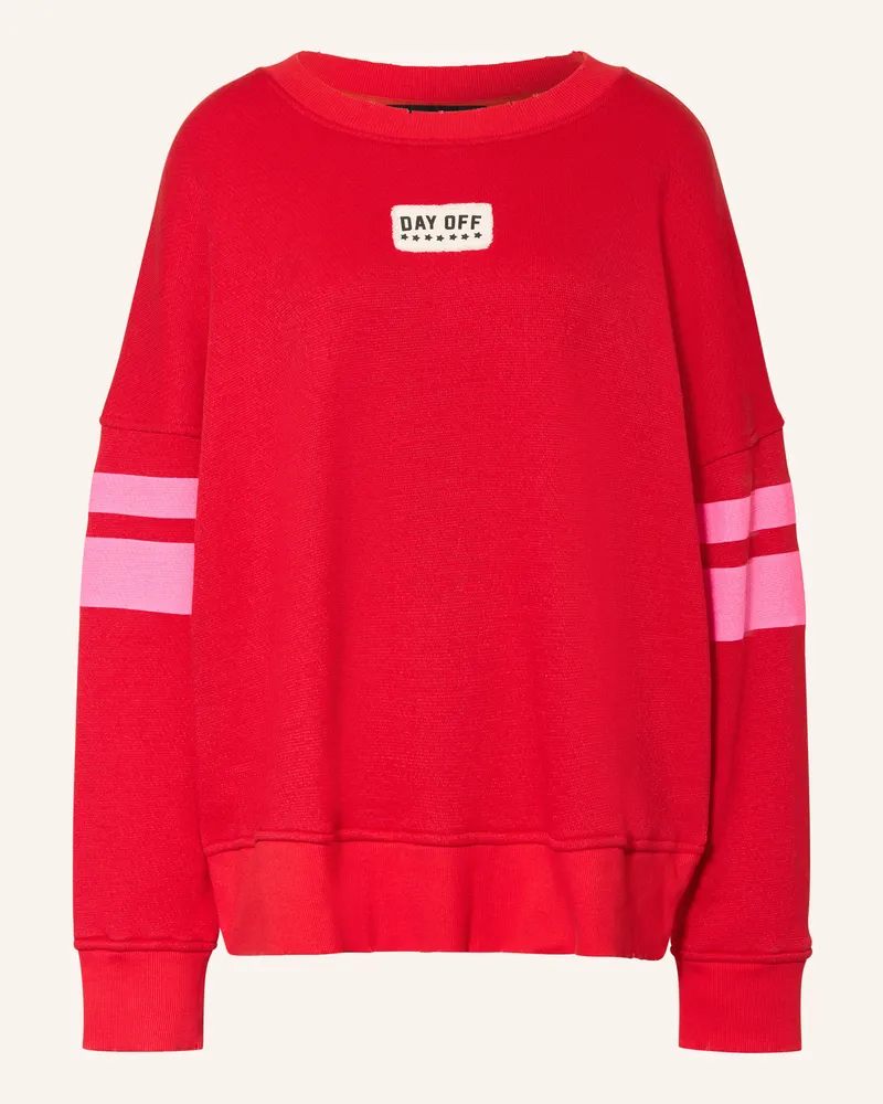 Yippie Hippie Oversized-Sweatshirt rot Rot