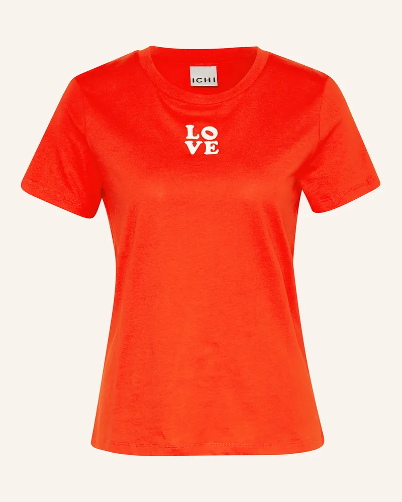 ICHI T-Shirt IHCAMINO Rot