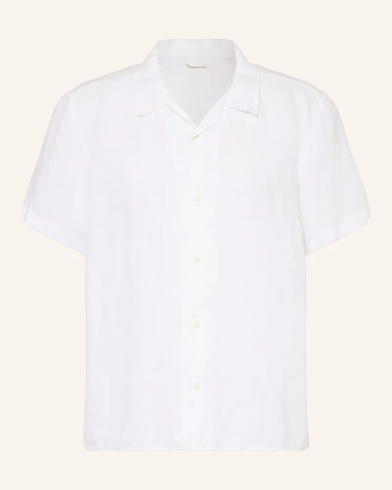 Knowledge Cotton Apparel Resorthemd Weiss
