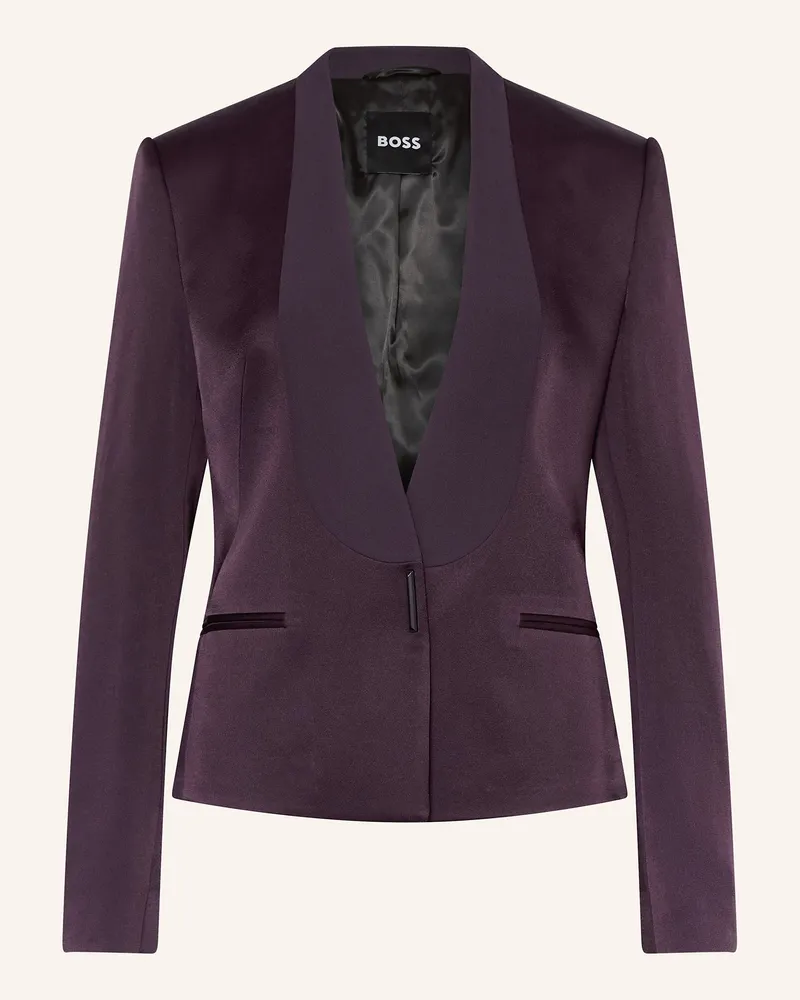 HUGO BOSS Satinblazer JIA Dunkellila
