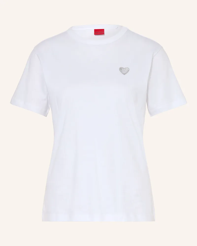 HUGO BOSS T-Shirt Damacia weiss Weiss