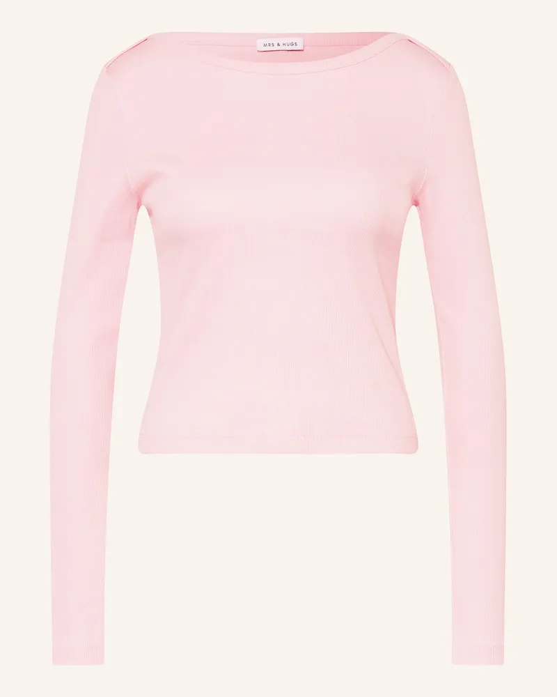 Mrs & HUGS Longsleeve Rosa