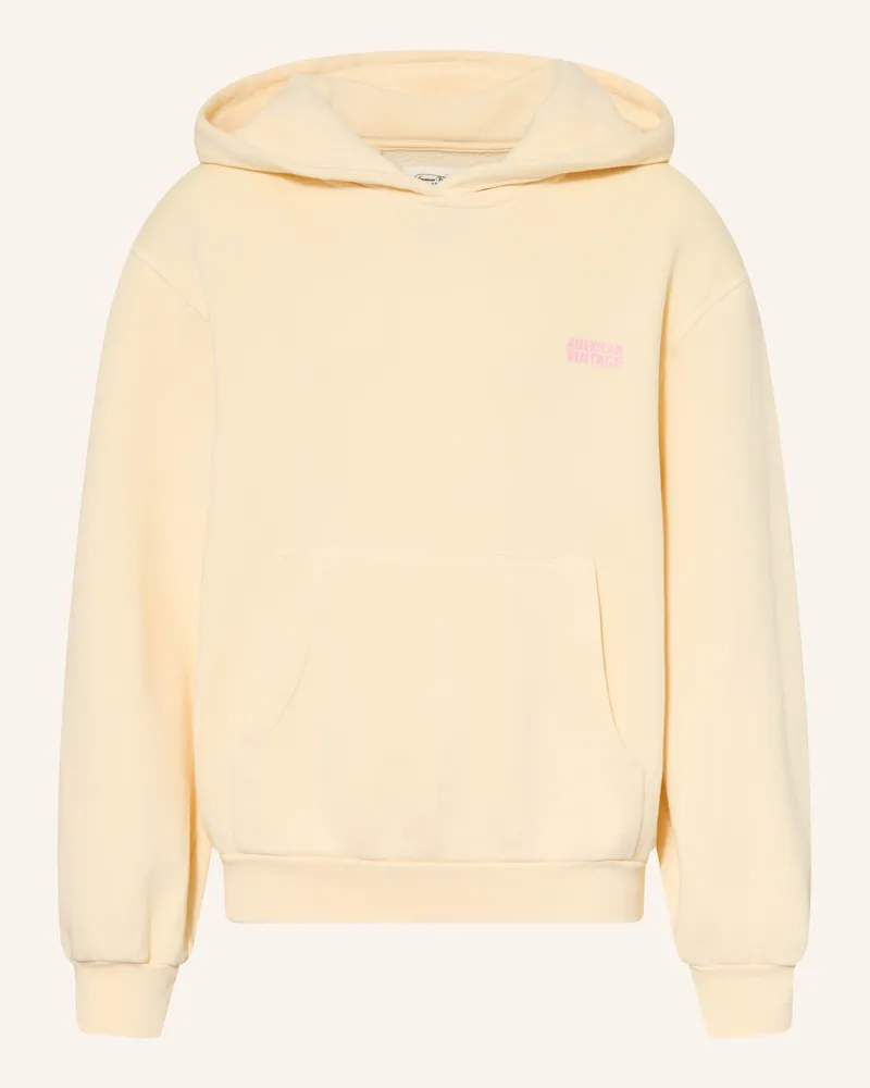 American Vintage Hoodie gelb Hellgelb