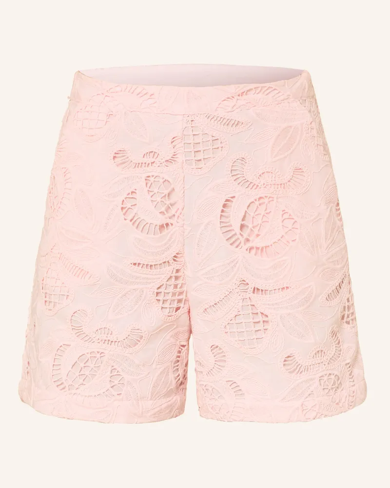 Mrs & HUGS Shorts Aus Lochspitze rosa Rosa
