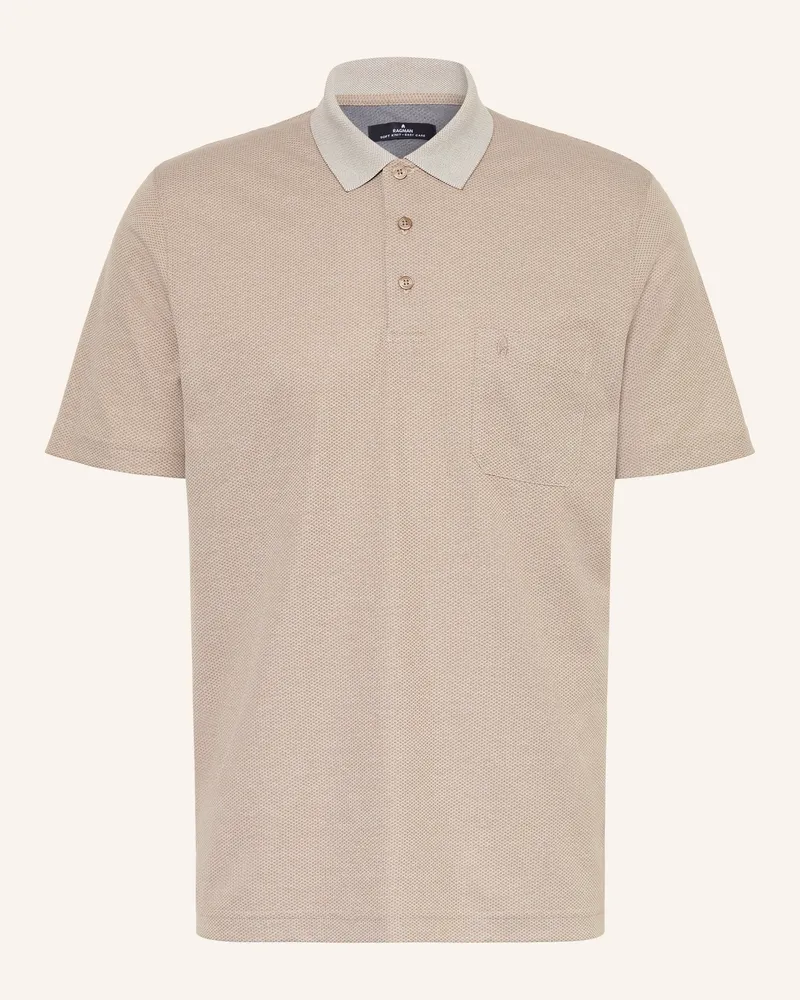 Ragman Piqué-Poloshirt Beige