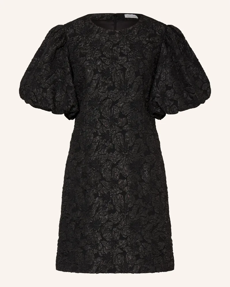 Mrs & HUGS Cocktailkleid aus Jacquard Schwarz