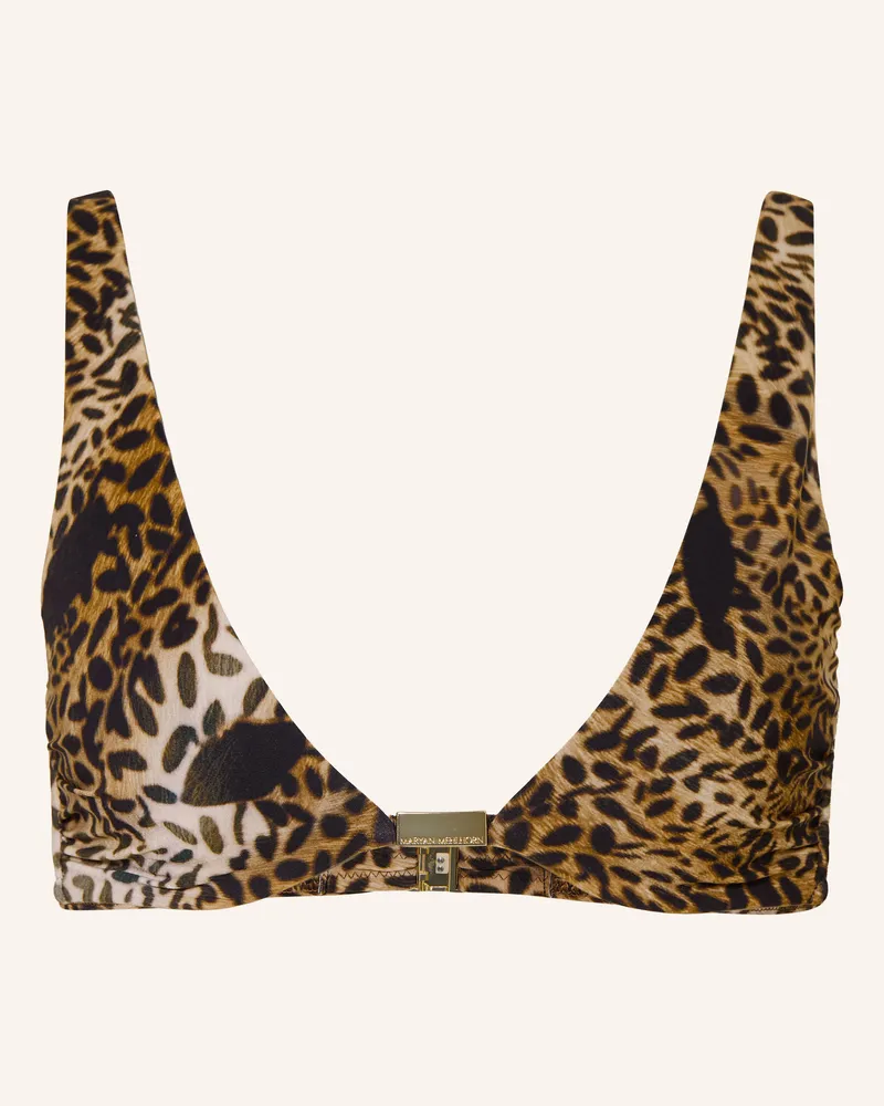 Maryan Mehlhorn Bügel-Bikini-Top Savage braun Schwarz