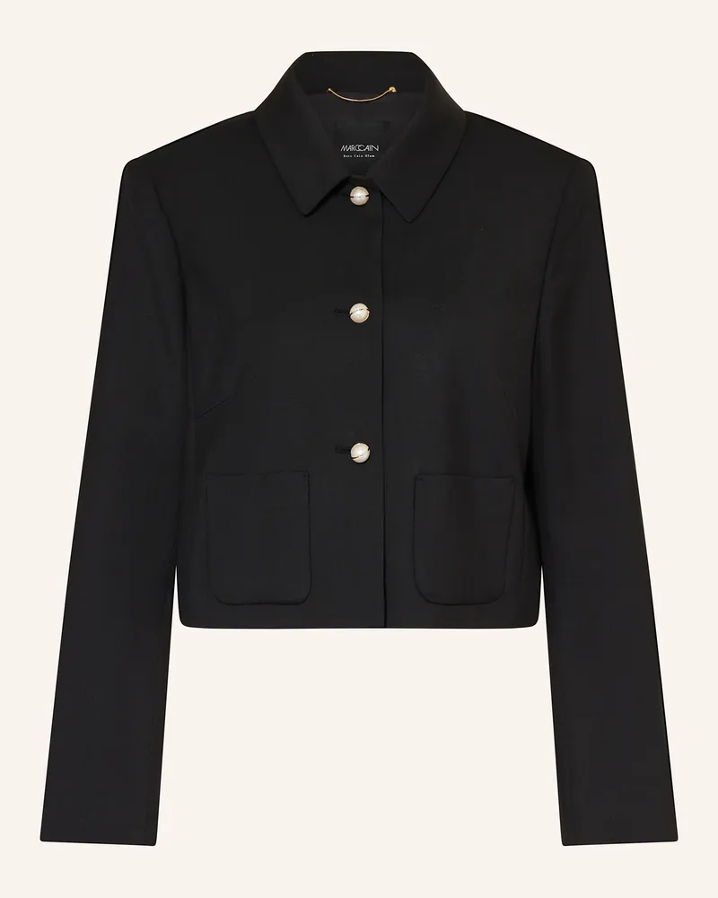 Marc Cain Kastenjacke Mit Schmuckperlen schwarz 900
